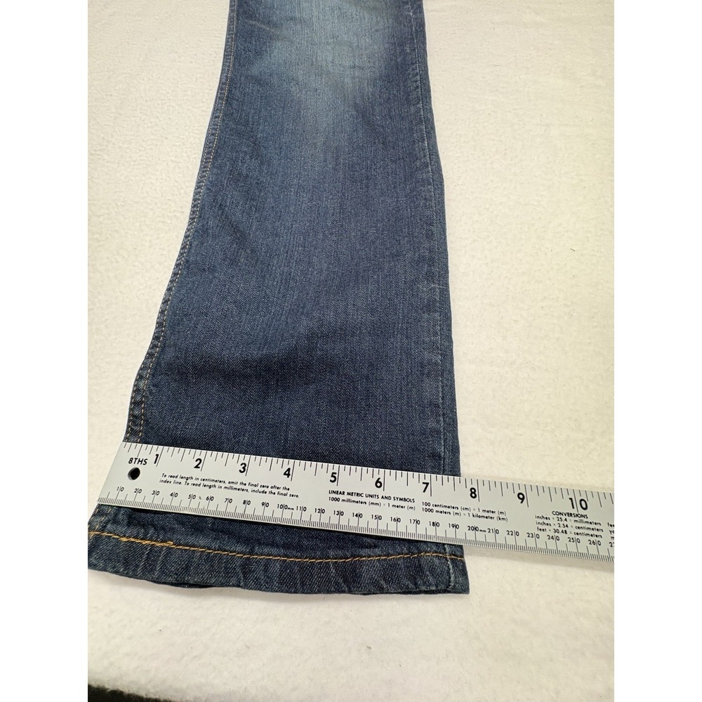 Levi's 514 Jeans Mens 34x34 Blue Denim Cotton Dark Wash Slim Fit Straight Leg - Picture 11 of 13